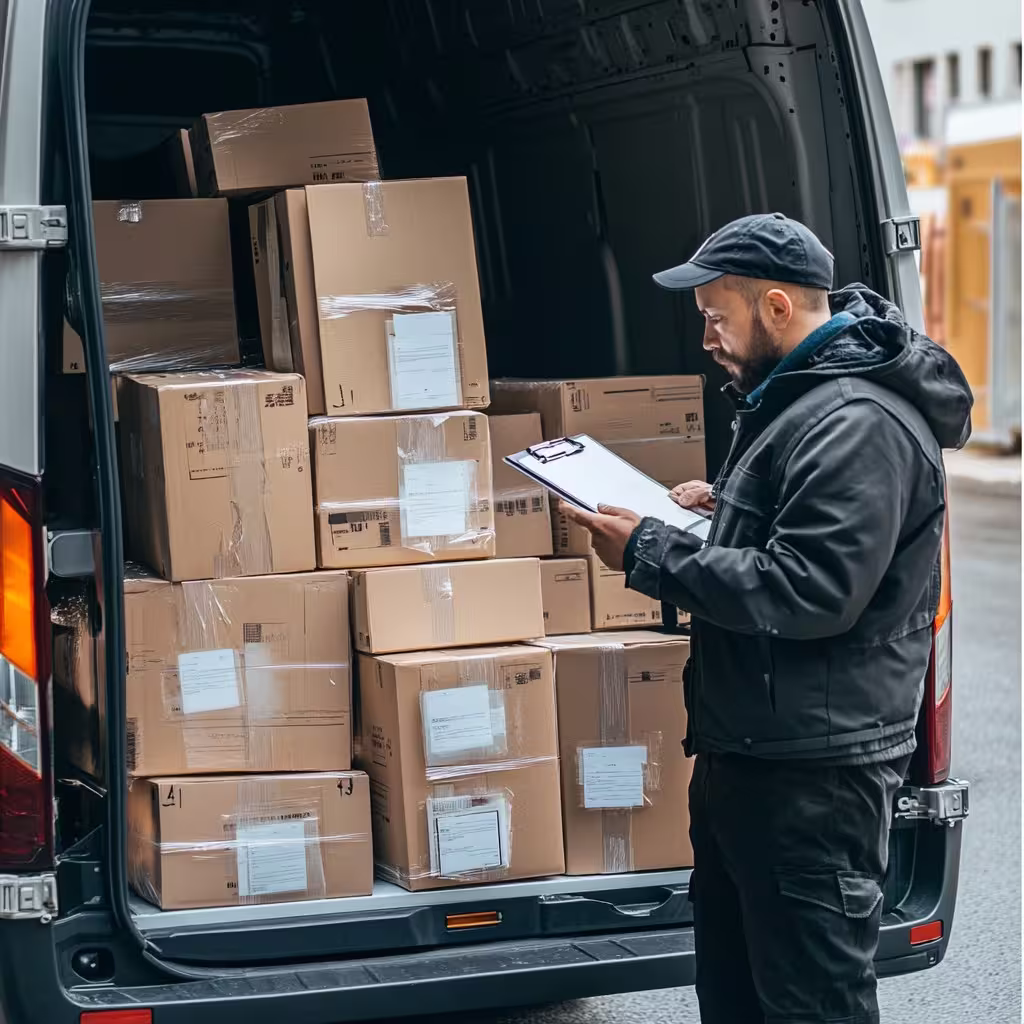 Delivery Man Working_